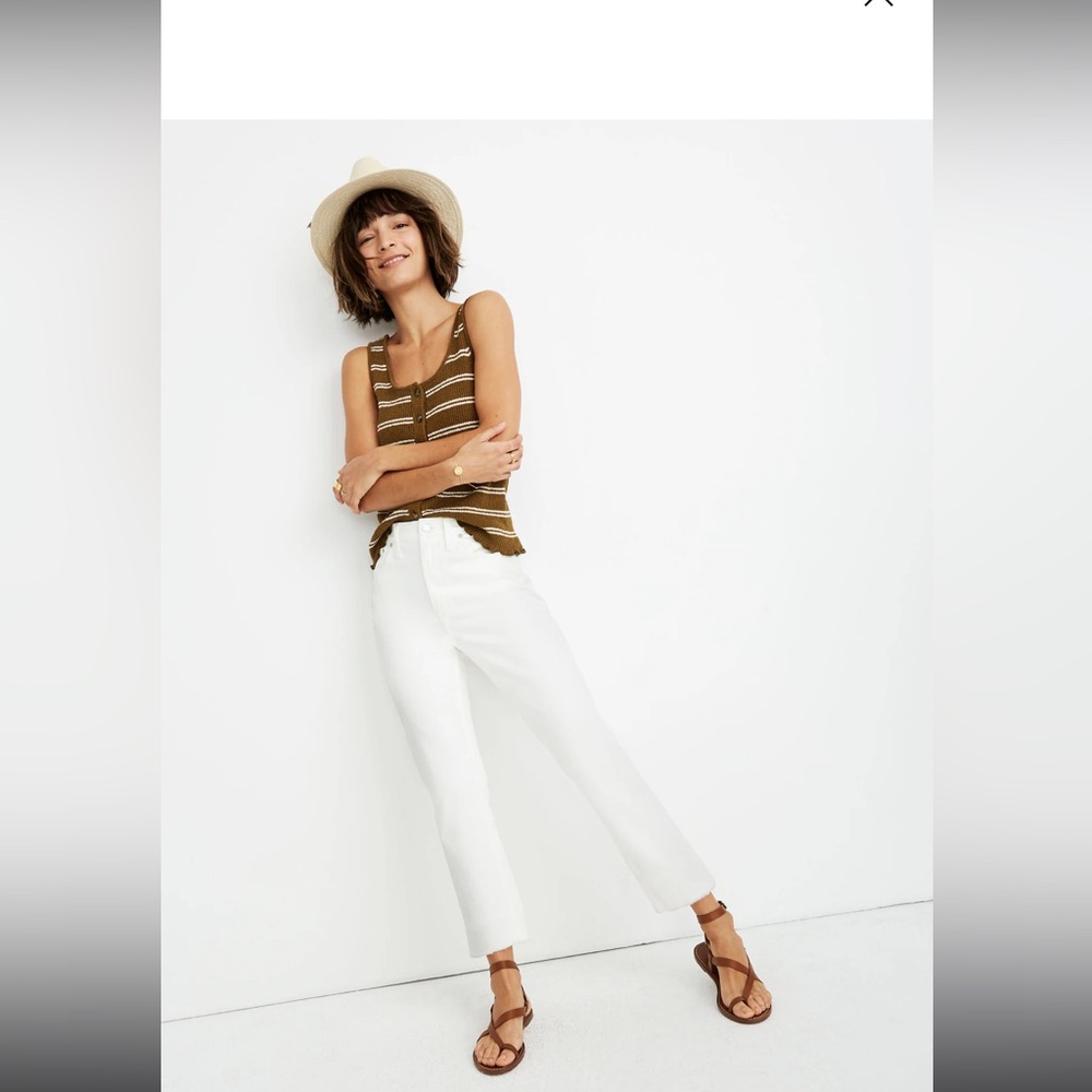 Madewell The high-rise slim crop boyjean